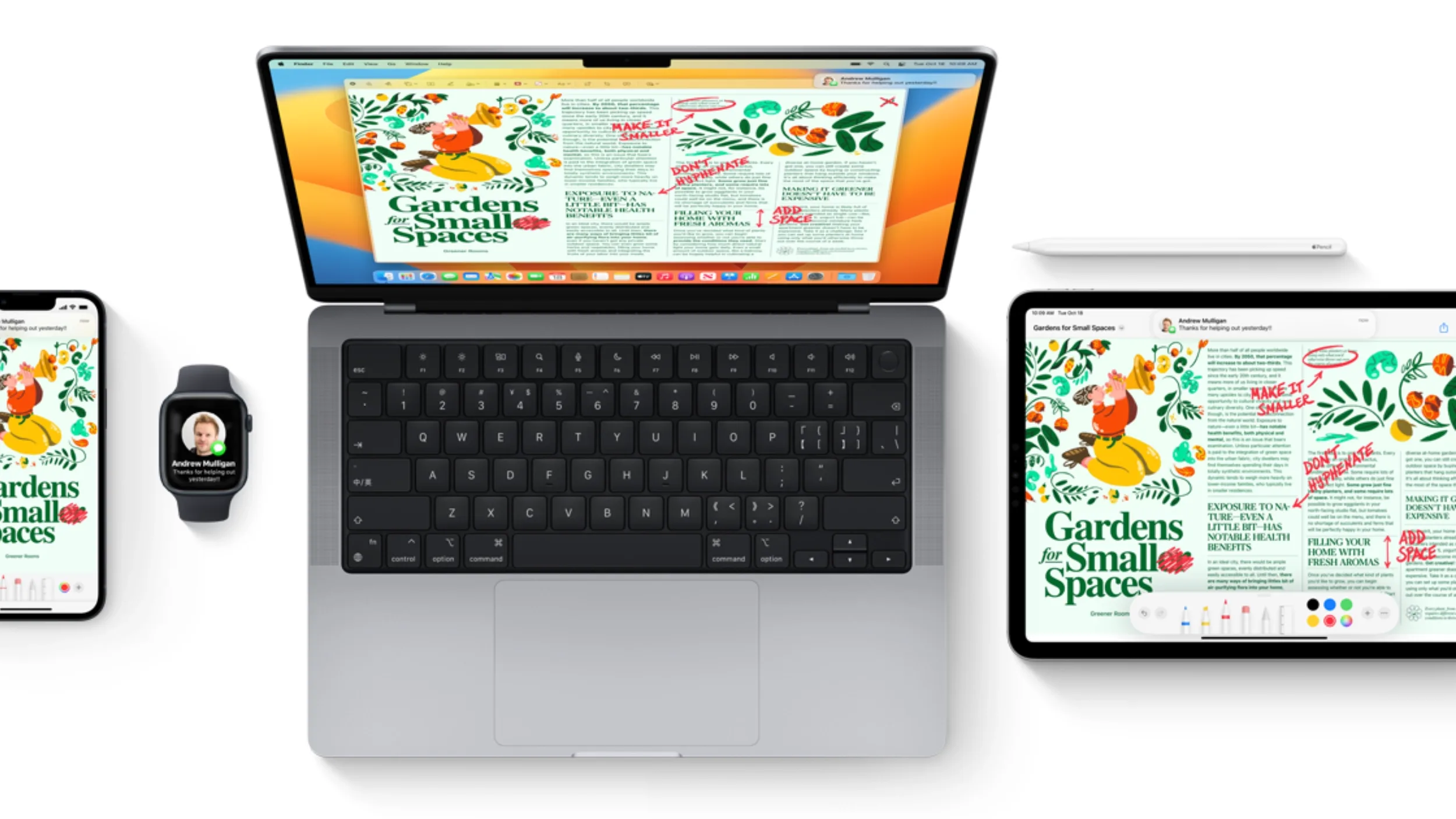 iPadOS, WatchOS és MacOS