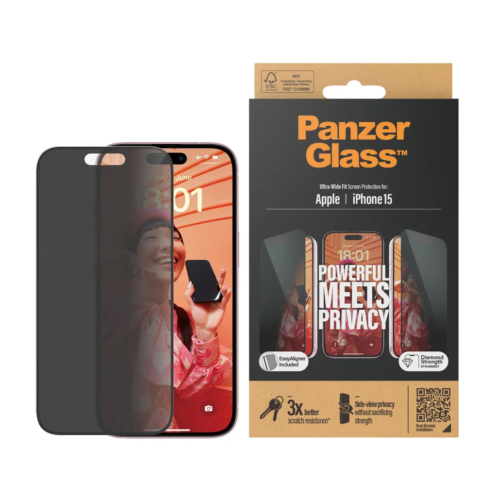 panzer glass iphone 15 privacy screen protector2