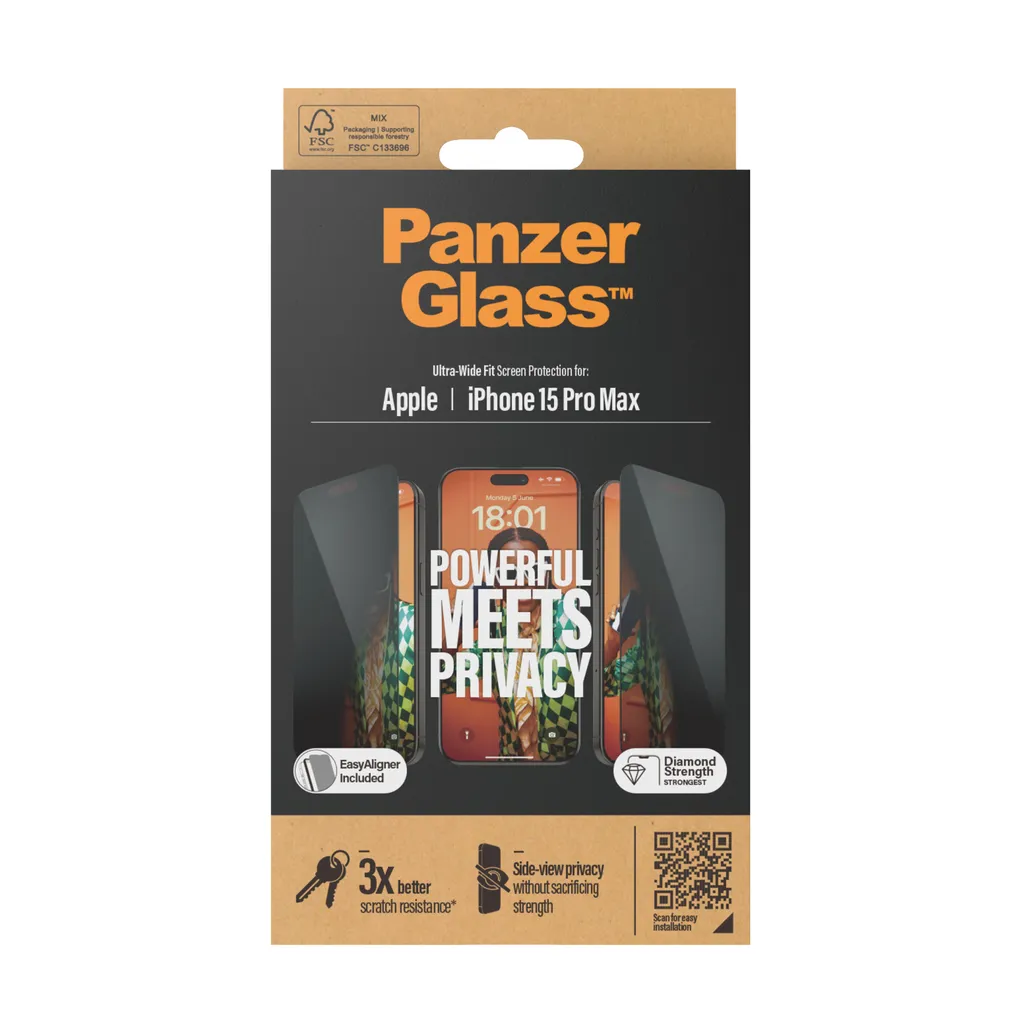 panzer glass iphone 15 pro max privacy screen protector3