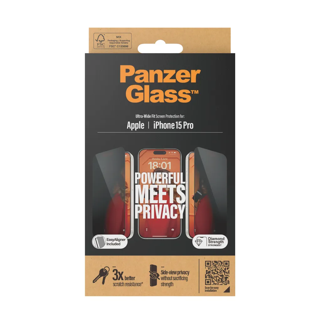 panzer glass iphone 15 pro privacy screen protector3