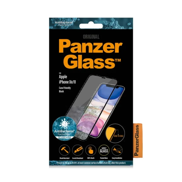 PanzerGlass Apple iPhone XR / 11 üvegfólia - fekete - Image 2