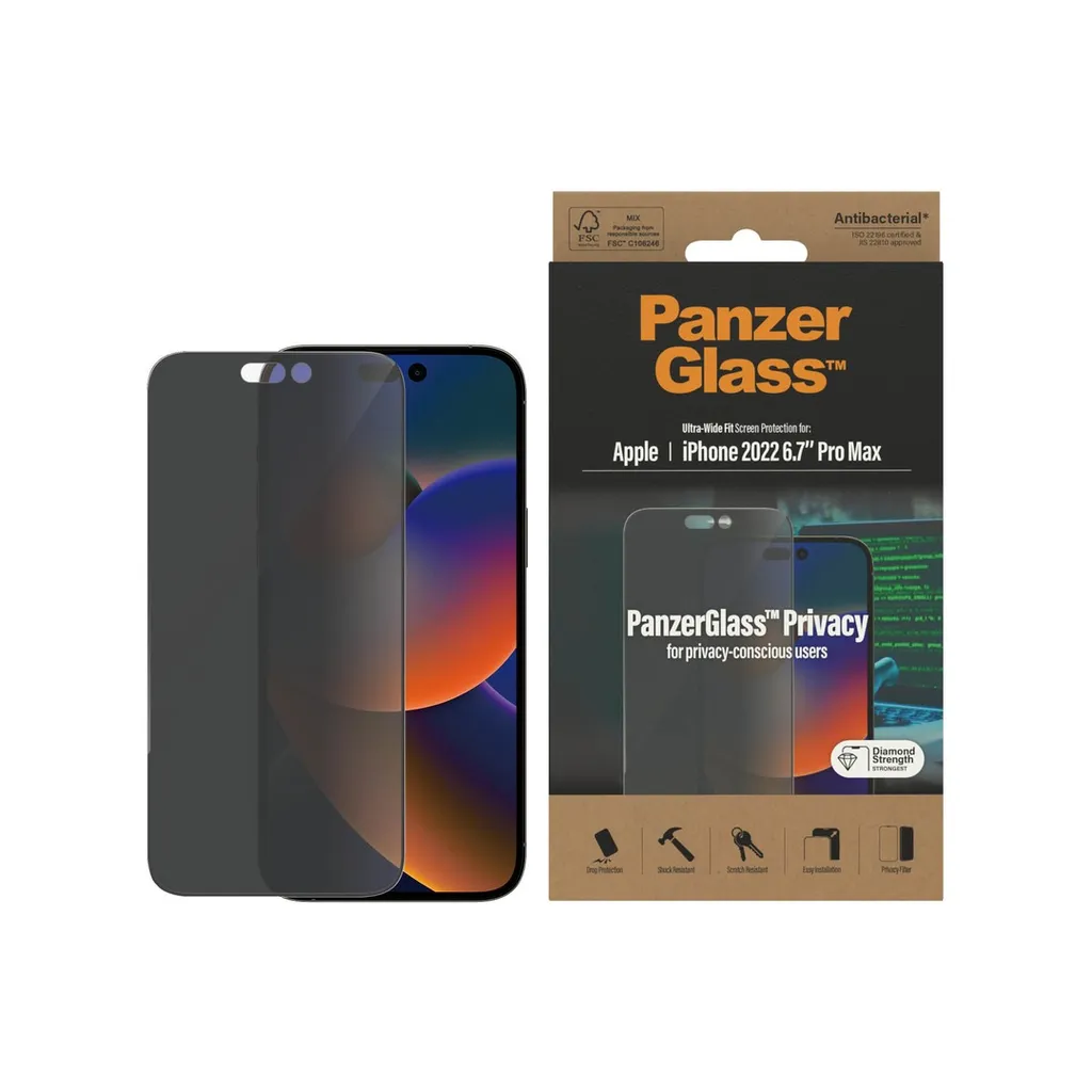 panzerGlass iphone 14 pro max privacy screen protector3