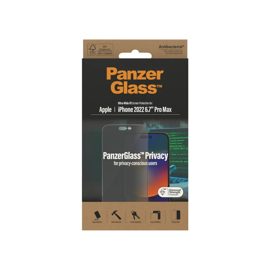 panzerGlass iphone 14 pro max privacy screen protector4