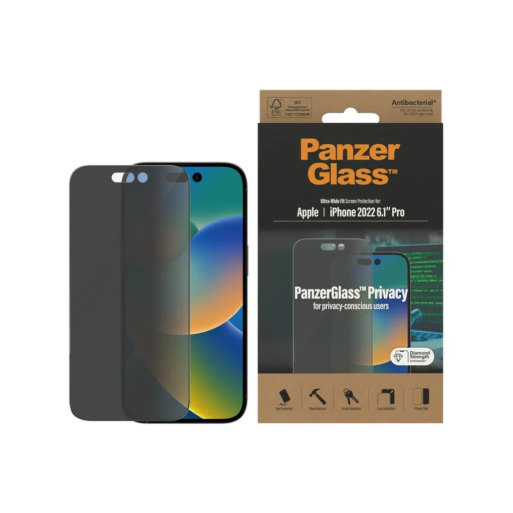 panzerGlass iphone 14 pro privacy screen protector3