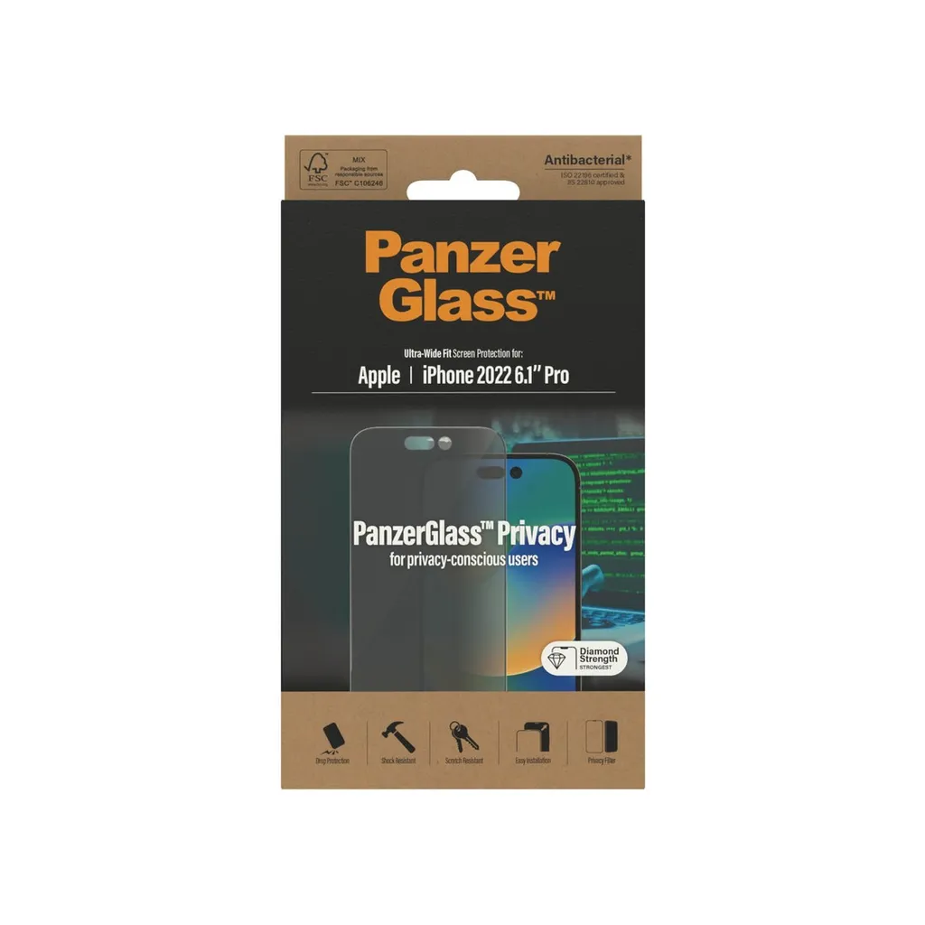 panzerGlass iphone 14 pro privacy screen protector5