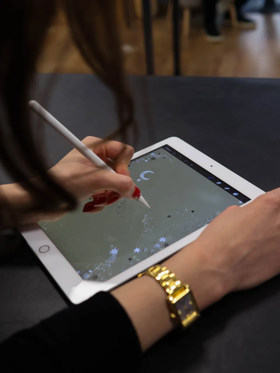 ipad ceruzával