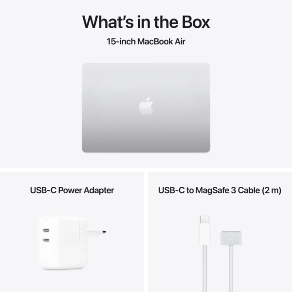 2025 MacBook Air 15" | M4 | 16GB RAM | 256GB SSD | Ezüst | Új termék - Image 3