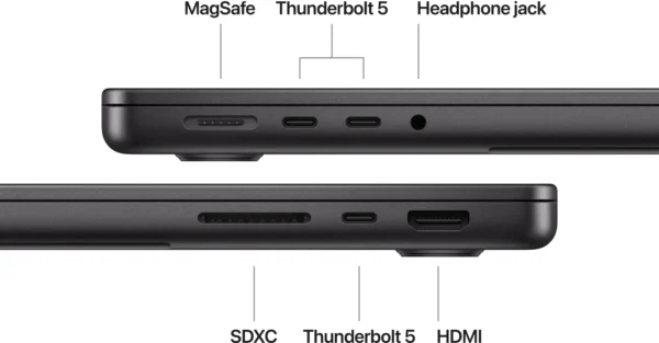 2024 MacBook Pro 14" | M4 Pro | 24GB | 512GB | Asztrofekete - Image 3